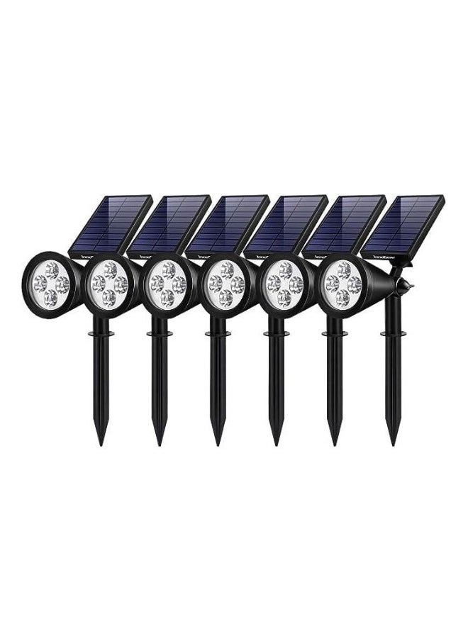 A F N LIGHTINGS AFN LGIHTINGS Solar Lights 2-in-1 Waterproof Outdoor Landscape Spotlight Wall Light Auto On/Off for Yard Garden Driveway Pathway Pool, Pack of 6 (White Light)