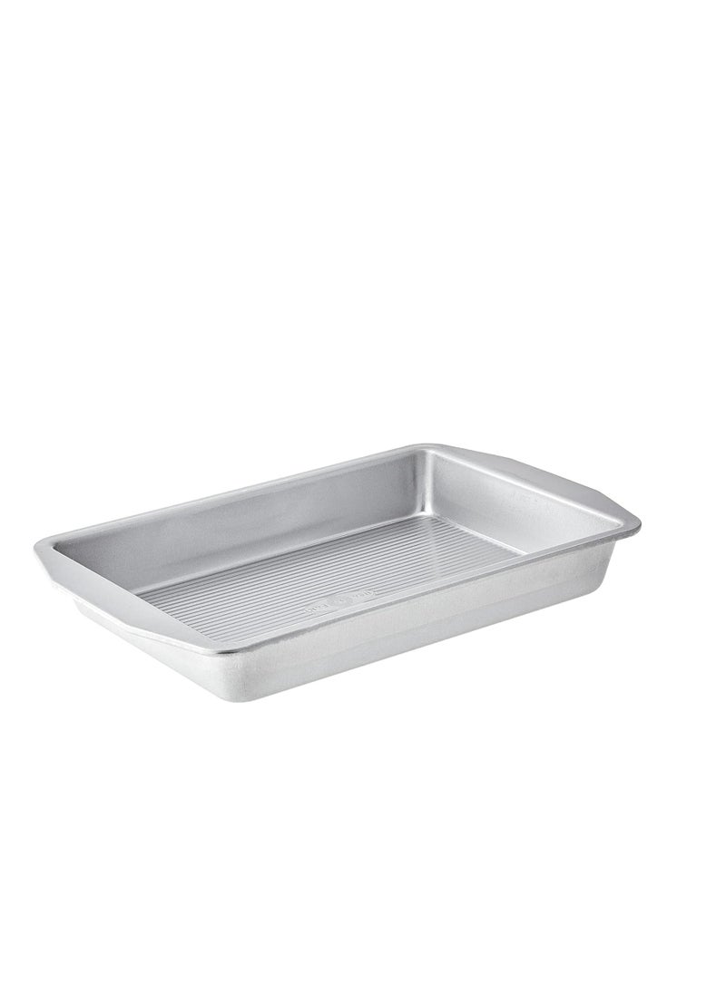 USA Pan American Bakeware Classics 9 x 13-Inch Rectangular Lasagna, Cake and Brownie Pan, Aluminized Steel, 9 x 13 Inch