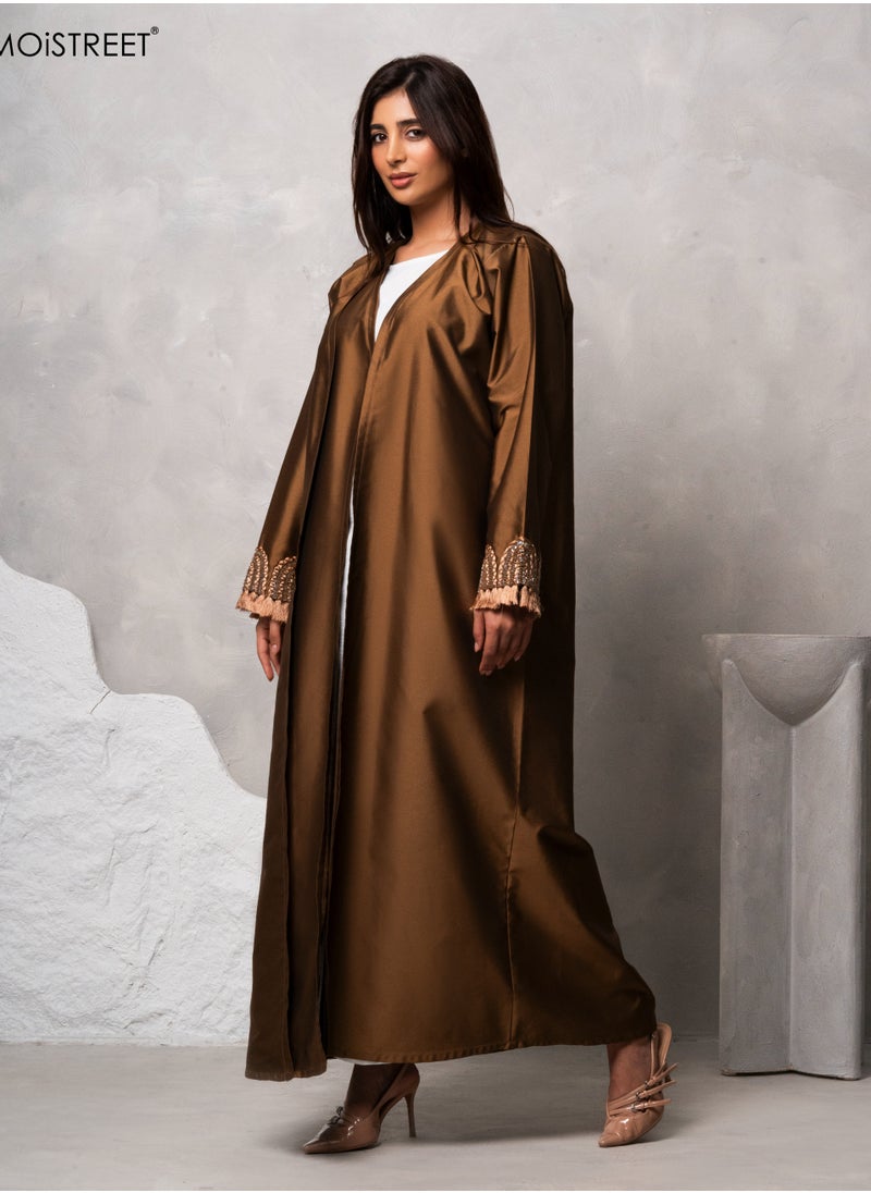 MOiSTREET Handmade Victoria Satin Abaya