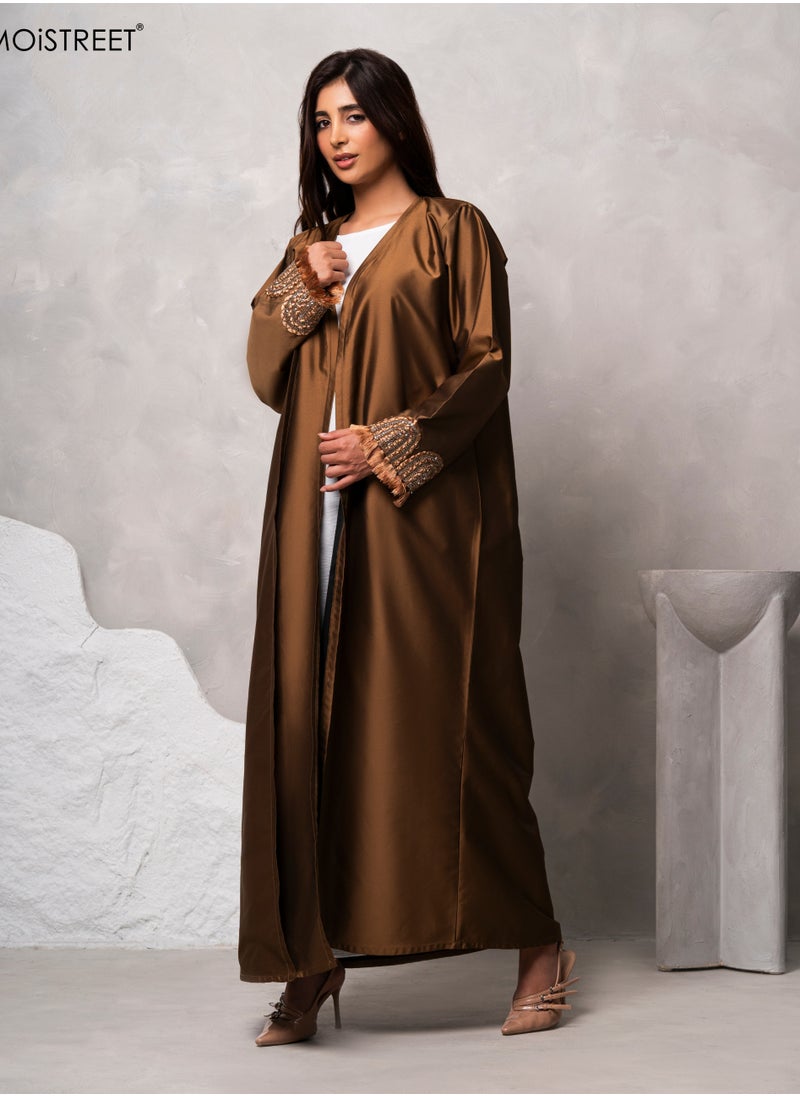 MOiSTREET Handmade Victoria Satin Abaya