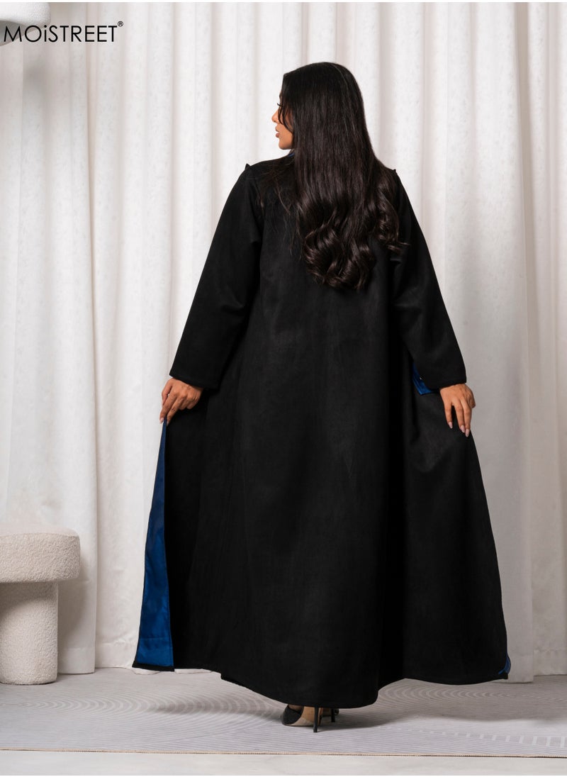 MOiSTREET Handmade Suede Chamois Abaya