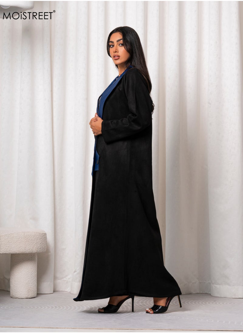 MOiSTREET Handmade Suede Chamois Abaya