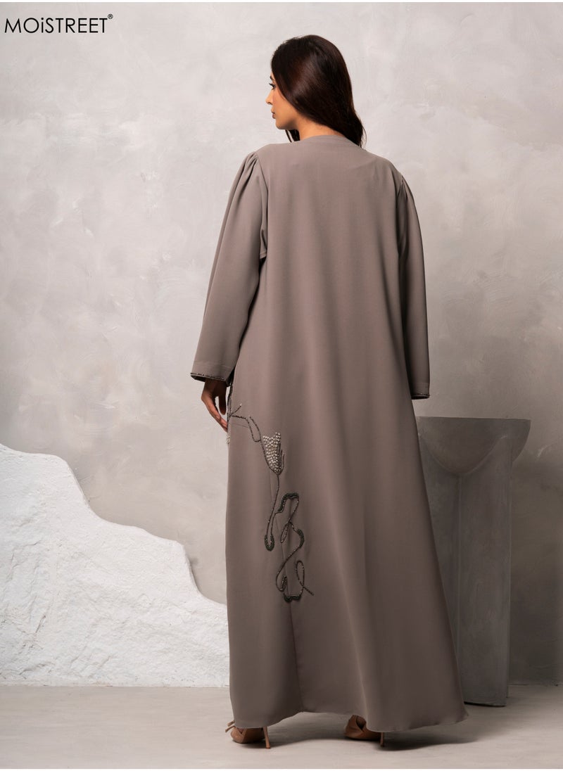 MOiSTREET Handmade Barbie Crepe Abaya