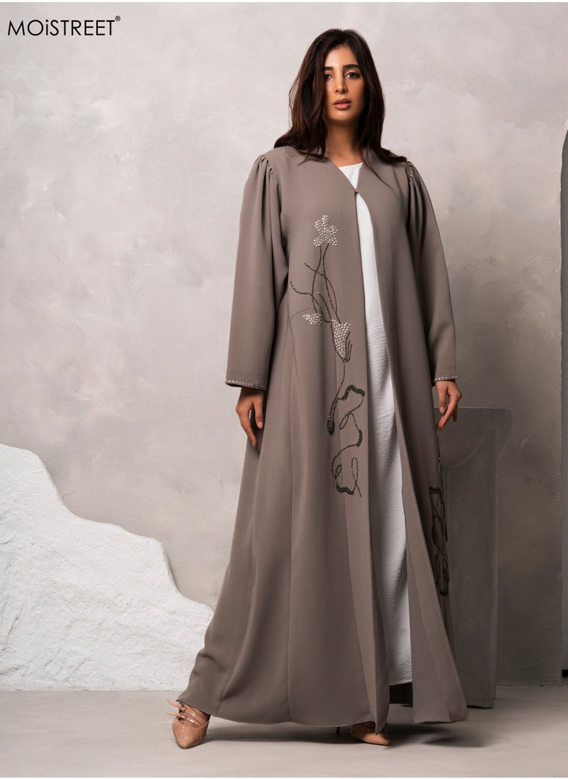 MOiSTREET Handmade Barbie Crepe Abaya