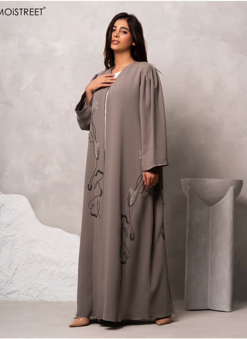 MOiSTREET Handmade Barbie Crepe Abaya