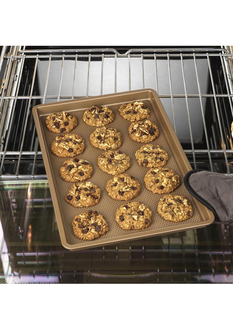 GoodCook BestBake Nonstick Textured Carbon Steel Cookie Sheet, 11
