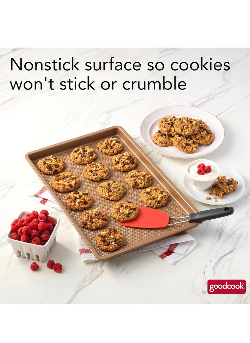GoodCook BestBake Nonstick Textured Carbon Steel Cookie Sheet, 11