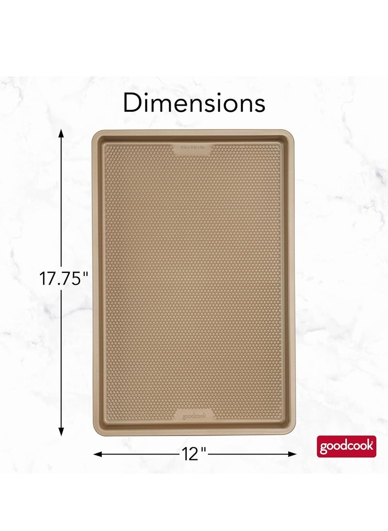 GoodCook BestBake Nonstick Textured Carbon Steel Cookie Sheet, 11