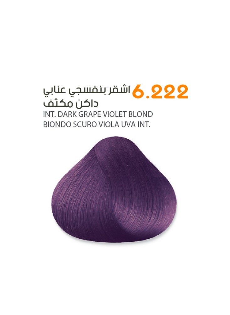 SAVOO Hair Color Cream 6.222 Intense Dark Grape Violet Blond - Herbal Extract & Oil Plex 100ml