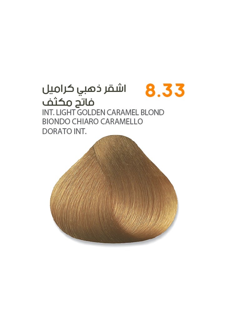 SAVOO Hair Color Cream 8.33 Intense Light Golden Caramel Blond - Herbal Extract & Oil Plex 100ml