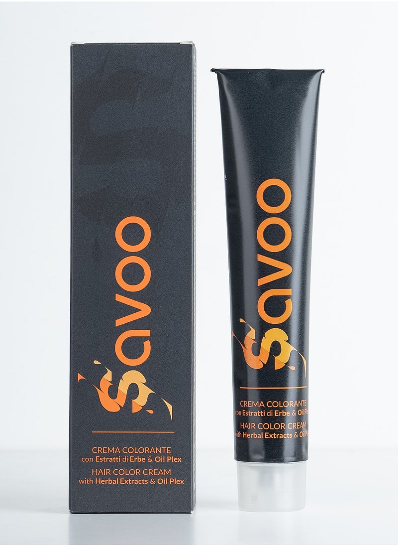 SAVOO Hair Color Cream 8.33 Intense Light Golden Caramel Blond - Herbal Extract & Oil Plex 100ml