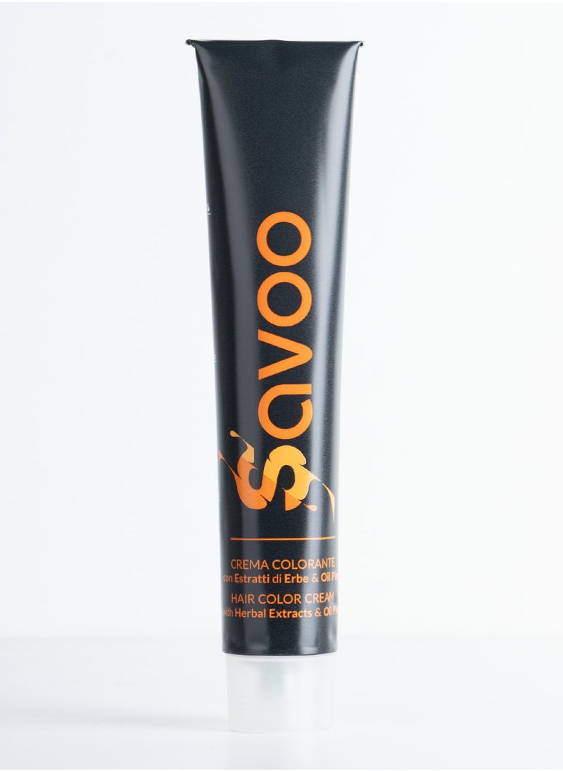 SAVOO Hair Color Cream 7.33 Intense Golden Caramel Blond - Herbal Extract & Oil Plex 100ml