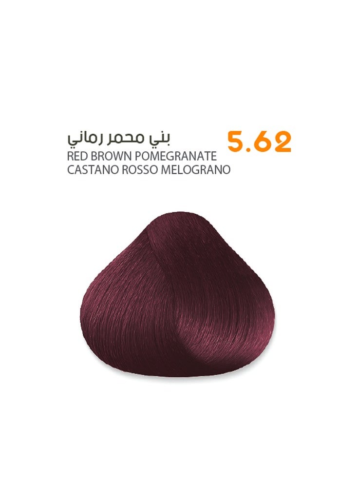 SAVOO Hair Color Cream 5.62 Red Brown Pomegranate - Herbal Extract & Oil Plex 100ml