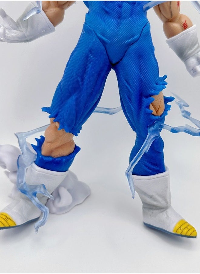 Dragon Ball Spontaneous Detonation Vegeta Action Figure Decorative Resin Sculpture Home Decor Statue, Art Figurine Home Ornament Decoration for Office, Living Room, Bedroom, Book Shelf, TV Cabinet, Desktop