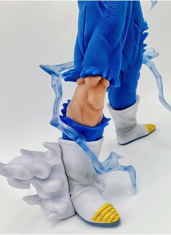 Dragon Ball Spontaneous Detonation Vegeta Action Figure Decorative Resin Sculpture Home Decor Statue, Art Figurine Home Ornament Decoration for Office, Living Room, Bedroom, Book Shelf, TV Cabinet, Desktop