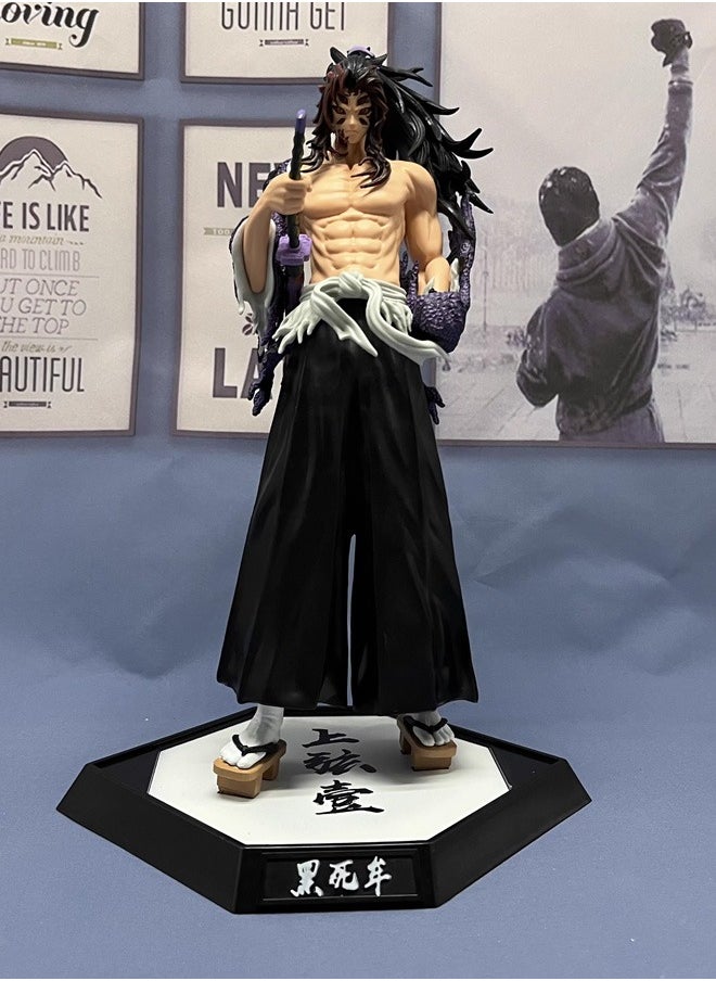 Demon Slayer: Kimetsu no Yaiba Kokushibo Action Figure Decorative Resin Sculpture Home Decor Statue, Art Figurine Home Ornament Decoration for Office, Living Room, Bedroom, Book Shelf, TV Cabinet, Desktop