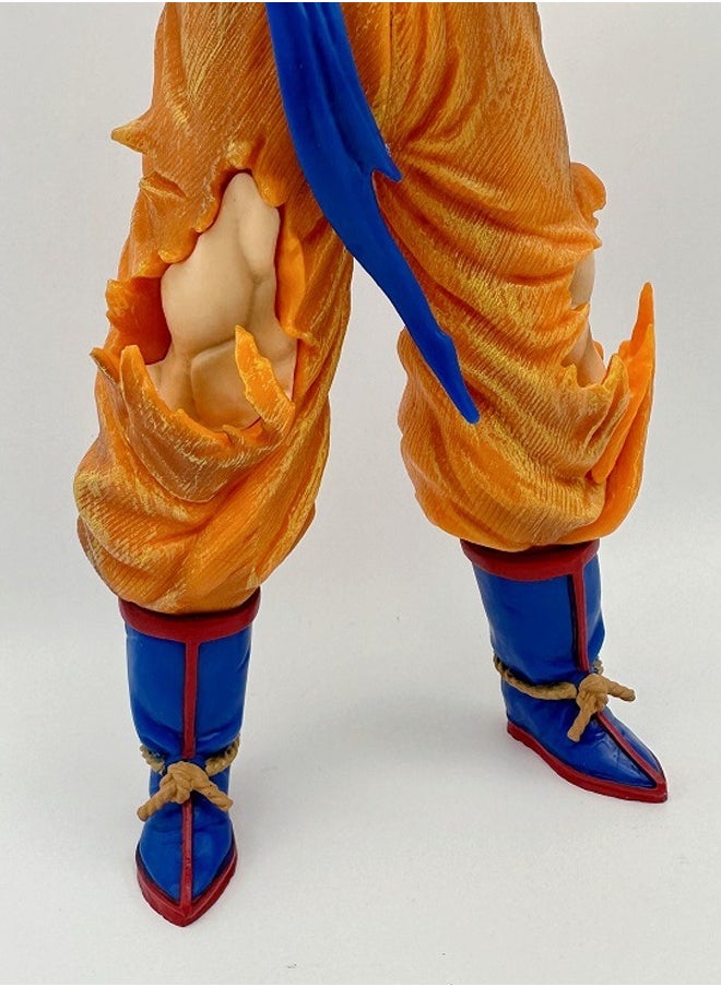 Dragon Ball Black Hair Goku Action Figure Decorative Resin Sculpture Home Decor Statue, Art Figurine Home Ornament Decoration for Office, Living Room, Bedroom, Book Shelf, TV Cabinet, Desktop