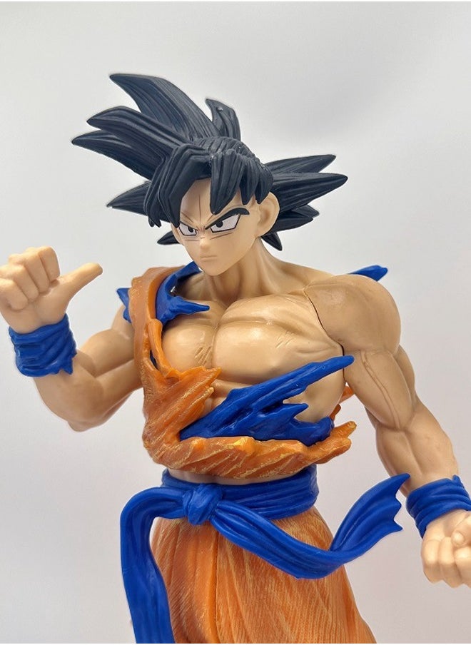 Dragon Ball Black Hair Goku Action Figure Decorative Resin Sculpture Home Decor Statue, Art Figurine Home Ornament Decoration for Office, Living Room, Bedroom, Book Shelf, TV Cabinet, Desktop