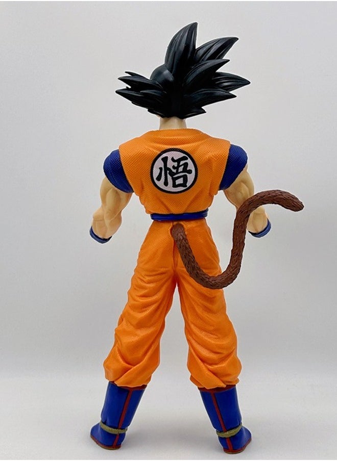 Dragon Ball Stance Goku Action Figure Decorative Resin Sculpture Home Decor Statue, Art Figurine Home Ornament Decoration for Office, Living Room, Bedroom, Book Shelf, TV Cabinet, Desktop