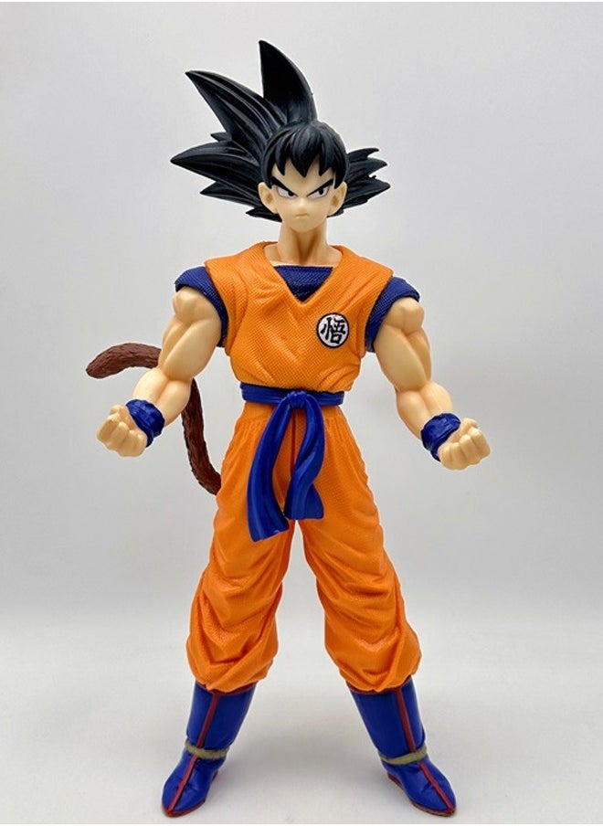 Dragon Ball Stance Goku Action Figure Decorative Resin Sculpture Home Decor Statue, Art Figurine Home Ornament Decoration for Office, Living Room, Bedroom, Book Shelf, TV Cabinet, Desktop