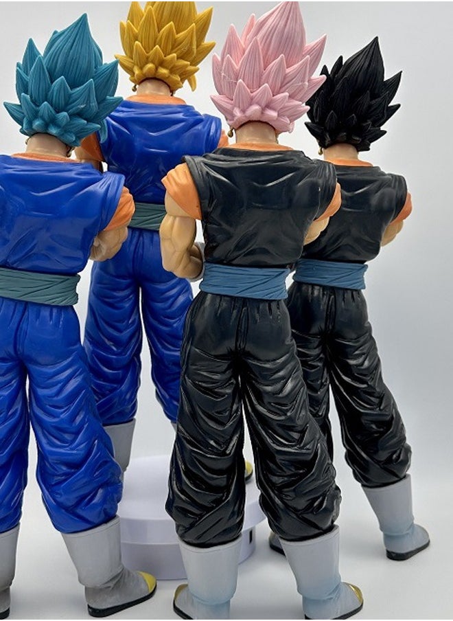 Dragon Ball Pink Hair Vegito Action Figure Decorative Resin Sculpture Home Decor Statue, Art Figurine Home Ornament Decoration for Office, Living Room, Bedroom, Book Shelf, TV Cabinet, Desktop