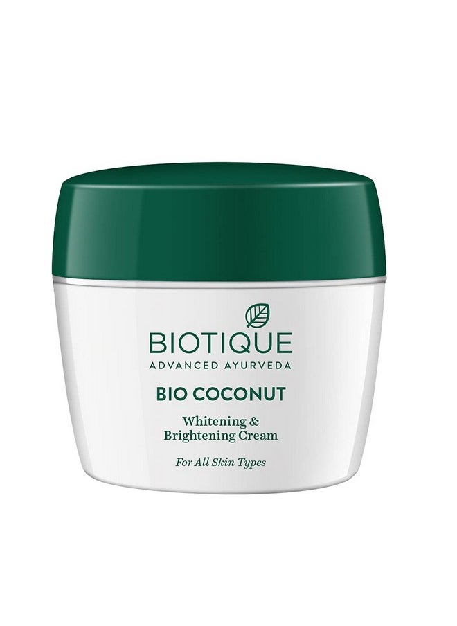 Coconut Brightening Instant Glow Cream| Lightweight And Non-Greasy | Reduces Dark Spots And Protects Ageing | Nourished And Moisturized Skin |100% Botanical Extracts| All Skin Types | 175Gm