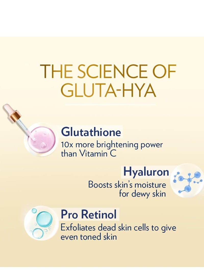 Vaseline Gluta-Hya Flawless Glow Lotion for Face & Body | Gives Brighter Skin | Glutathione & Pro-Retinol Infused Moisturizer, 200ml