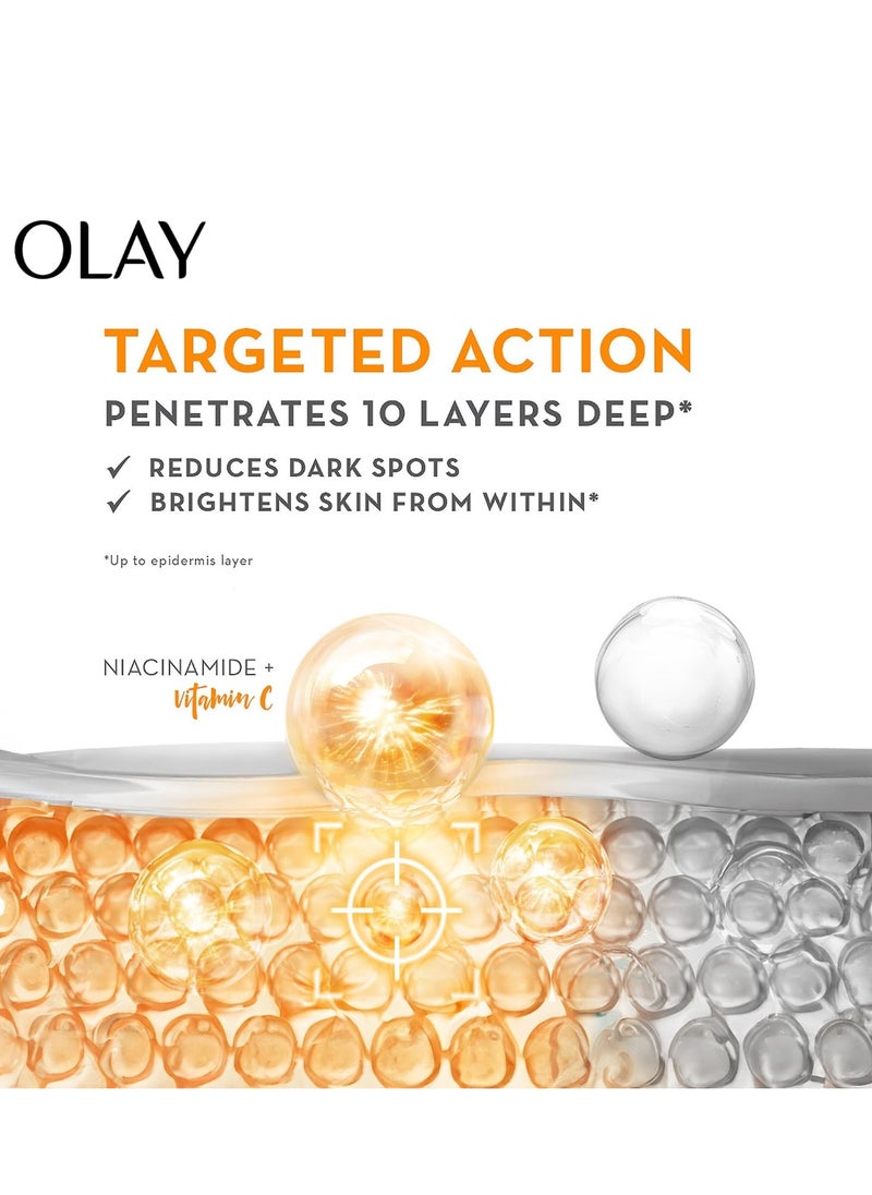 Olay Vitamin C Face Cream with SPF30 l Brightens Skin and Reveals Glow | Smooth Texture with Niacinamide l Paraben and Sulphate Free | Normal, Oily, Dry and Combination Skin l 50g