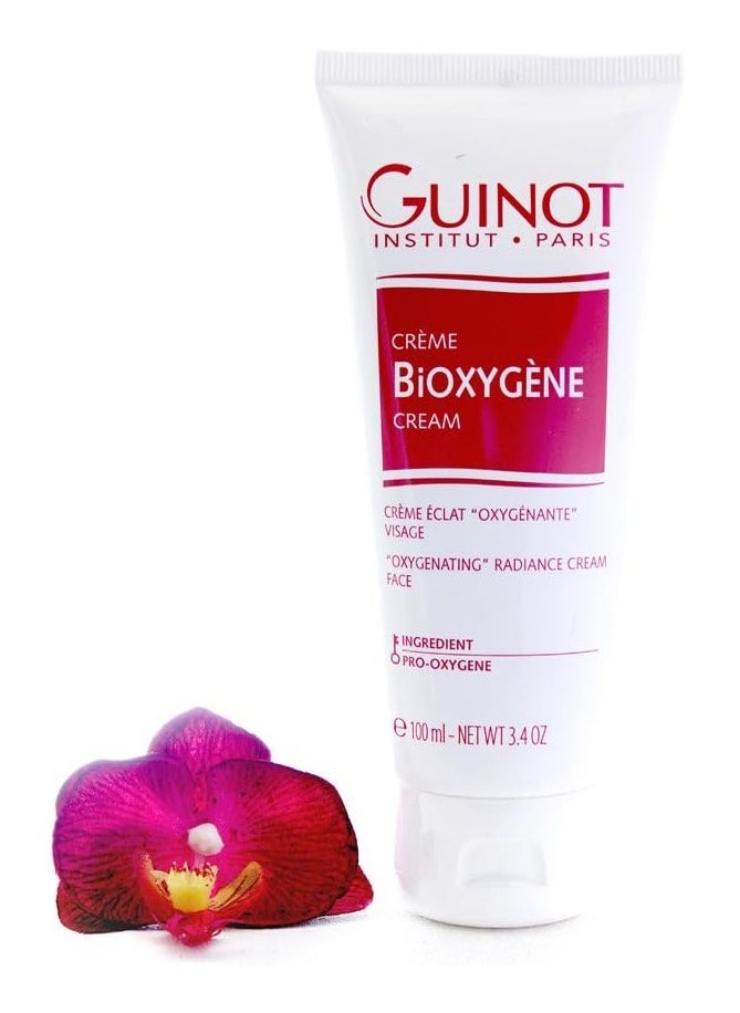 Guinot Creme Bioxygene 100ml - Salon Size Oxygenating Radiance Cream for Hydrated, Glowing Skin, Suitable for All Skin Types