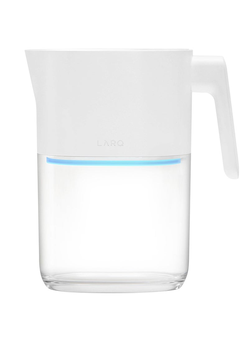 Larq pitcher purevis pure white advanced filter 1.9 liter 8 cup