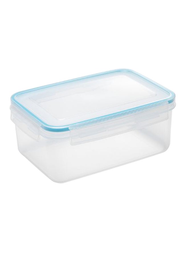 Rectangular Clip And Close Container Blue/Clear