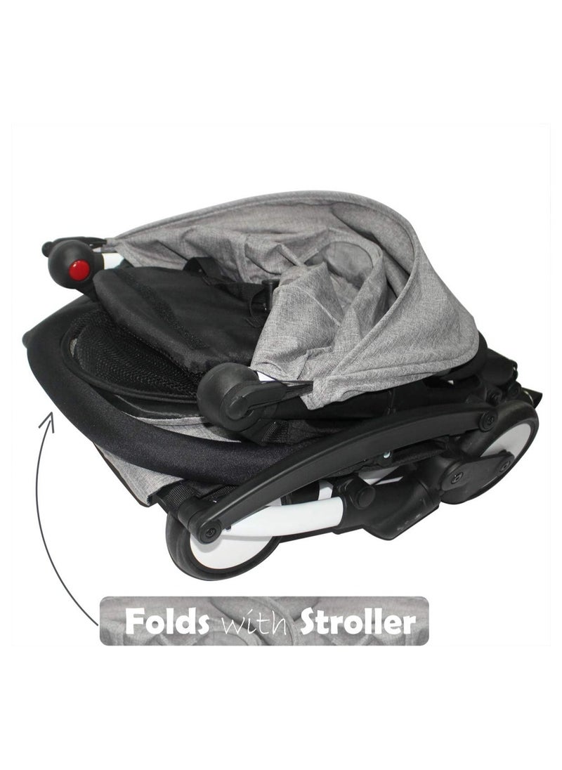 Stroller Bar for Babyzen YoYo and Yoyo+ - Armrest, Handle, Bumper and Crossbar - PU Leather - by Neutral