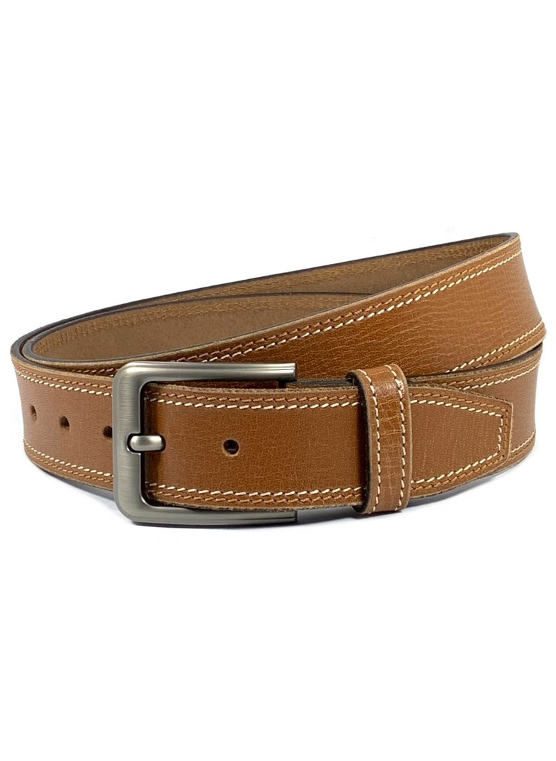 Classic Milano Genuine Leather Belt Men - Semi-Casual Men's Belts & Party Wear Belts for men, Casual Outfits Man Belt, Gifts - Men’s Leather Belt for Men