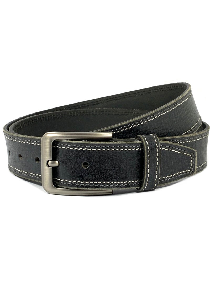 Classic Milano Genuine Leather Belt Men - Semi-Casual Men's Belts & Party Wear Belts for men, Casual Outfits Man Belt, Gifts - Men’s Leather Belt for Men