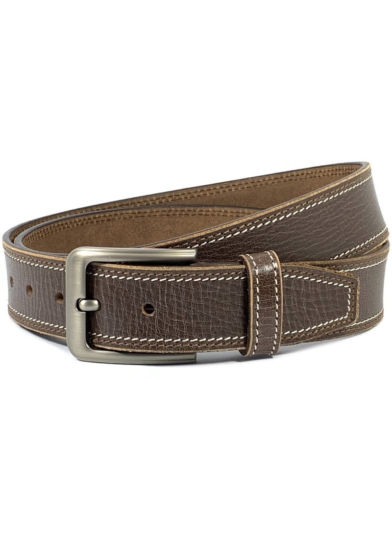 Classic Milano Genuine Leather Belt Men - Semi-Casual Men's Belts & Party Wear Belts for men, Casual Outfits Man Belt, Gifts - Men’s Leather Belt for Men