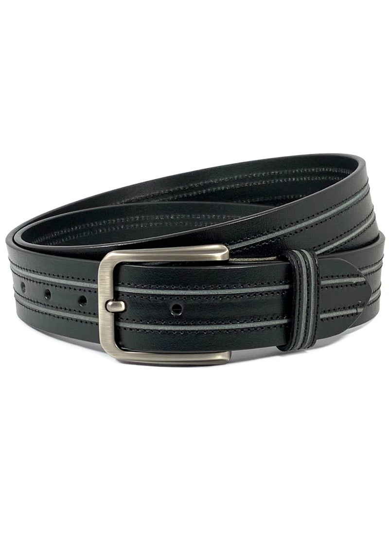 Classic Milano Genuine Leather Belt Men - Semi-Casual Men's Belts & Party Wear Belts for men, Casual Outfits Man Belt, Gifts - Men’s Leather Belt for Men