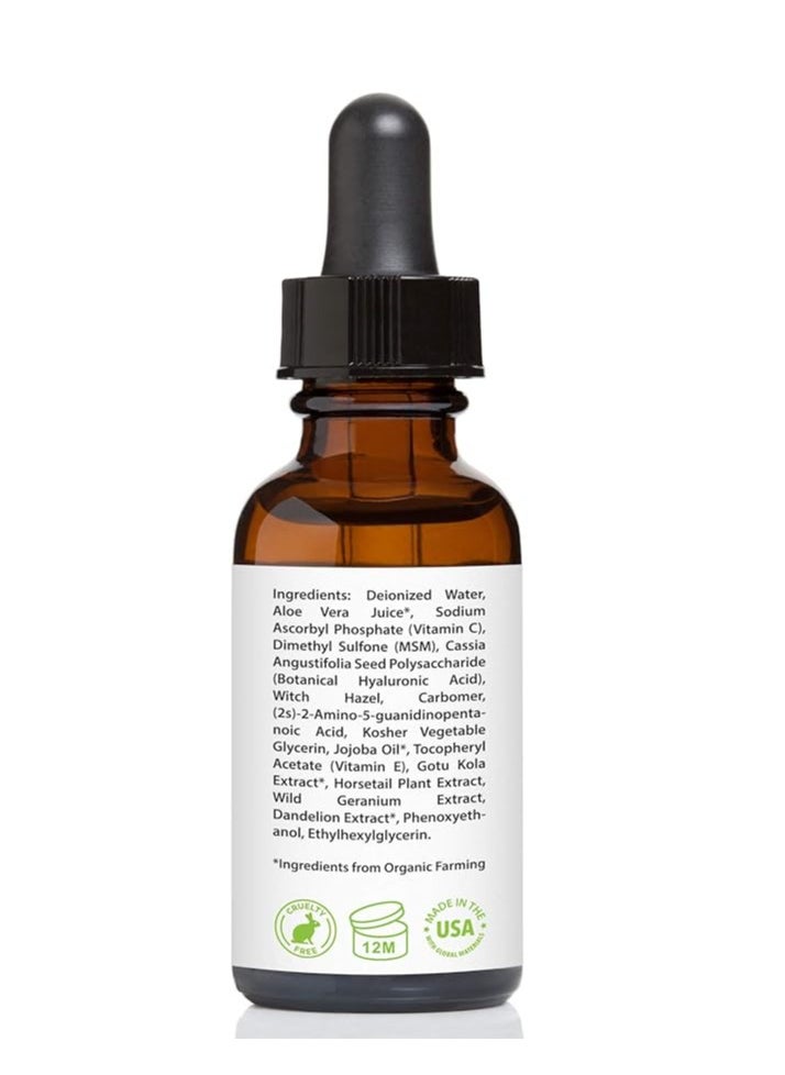 Vitamin C Serum for Face 20% with Hyaluronic Acid and Vitamin E (1fl.oz)