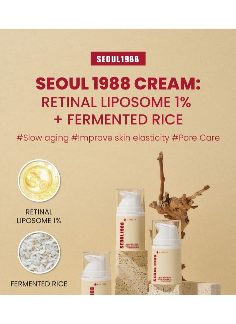 SEOUL 1988 Cream : Retinal Liposome 1% + Fermented Rice 50 ml