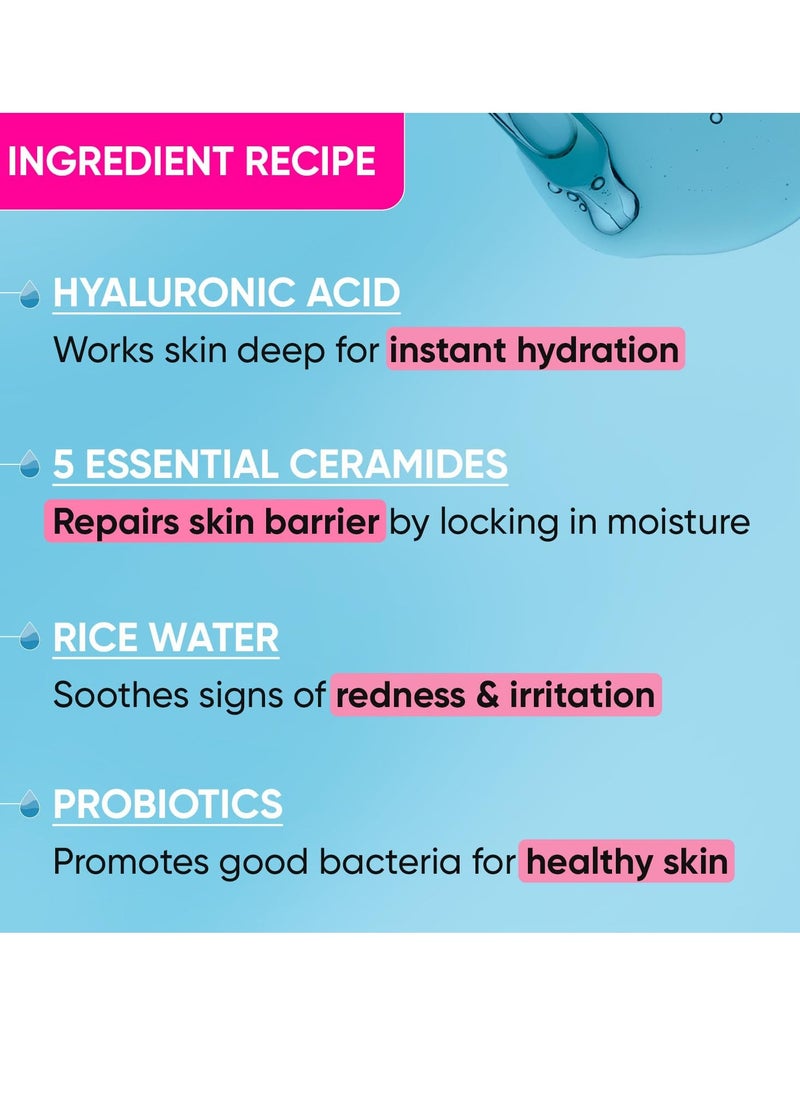 Dot & Key Hydrating Hyaluronic Acid Serum With Vitamin C + E | For Plump, Glowing Skin | Face Serum for Dry Skin, Oily & Normal Skin | With Ceramide & Acai Berry | 30ml