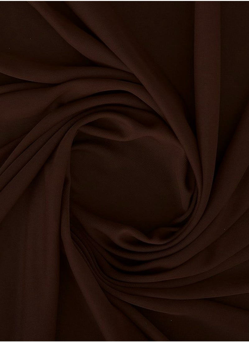 Chiffon Hijab in Coffee Brown