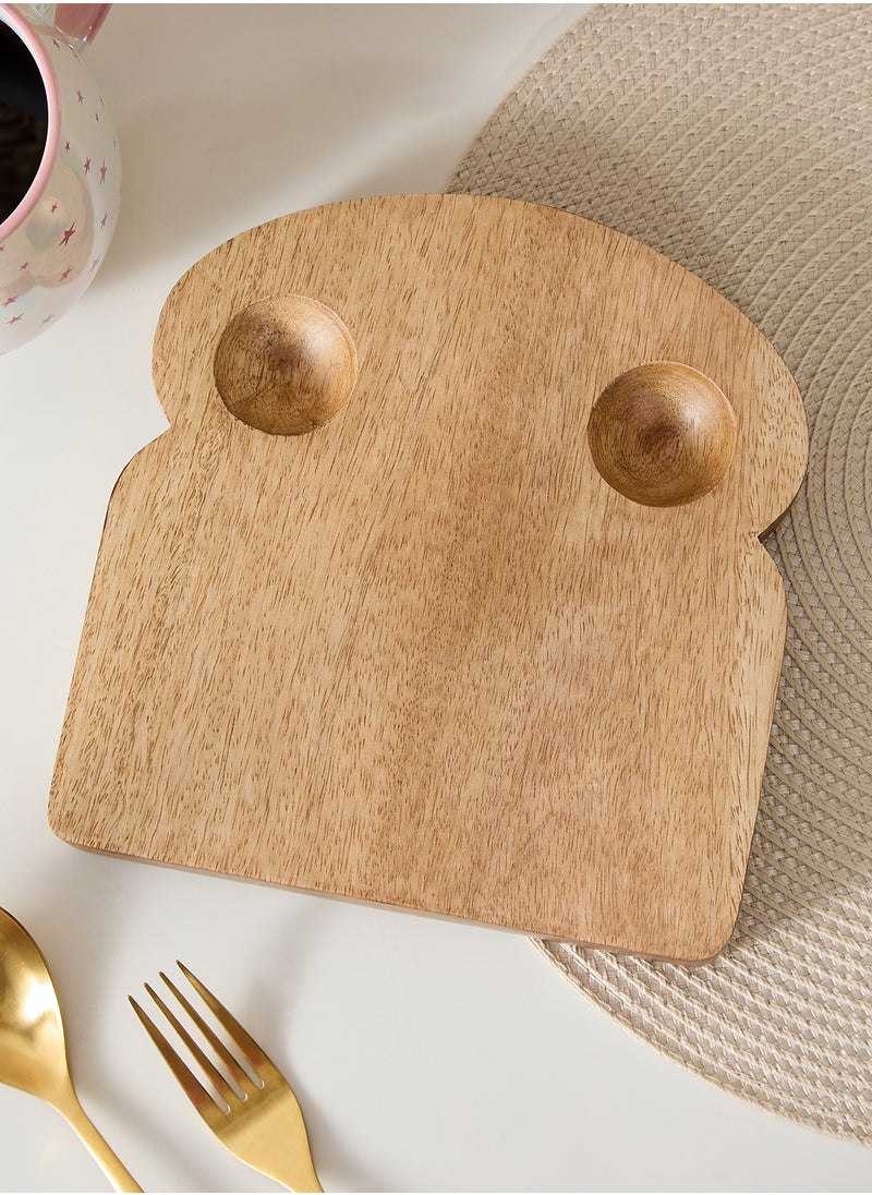 Toast Plate with Egg Holders