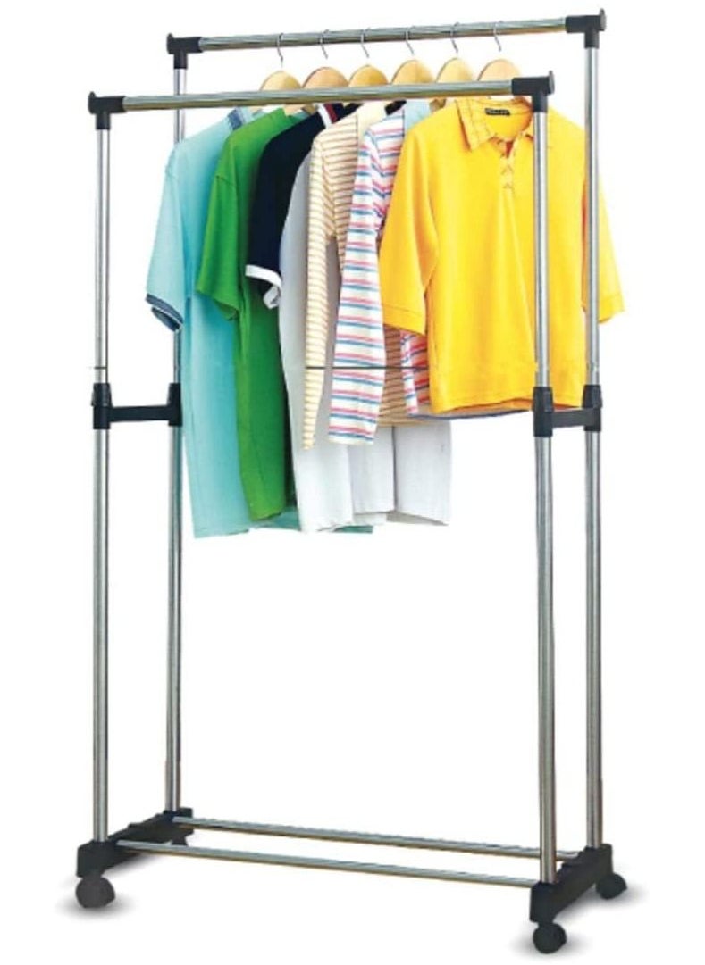 Double Pole Cloth Rack