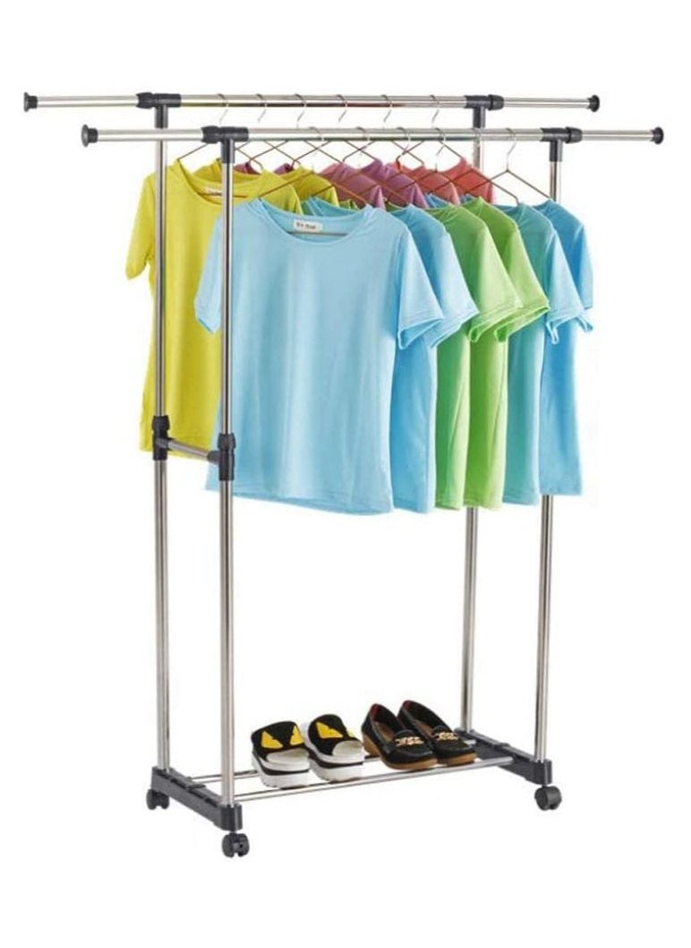 Double Pole Cloth Rack