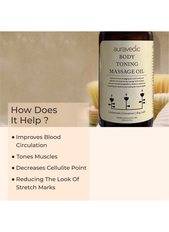 Body Toning Body Massage Oil For Full Body Relax 200Ml Body Oil For Winter Body Oil After Bath For Daily Use Body Oil For Glowing Skin Stretch Mark Removal Massage Oil For Women Men