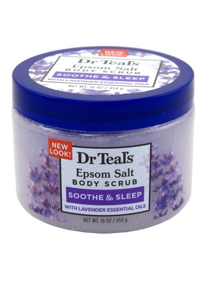 Exfoliate & Renew With Lavender Epsom Salt Body Scrub, 454G | With Pure Epsom Salt