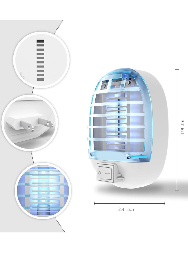 Mosquito Killer Electric Mosquito Killer Electronic Insect Killer Fly Trap Indoor, Electric Mosquito Zapper with Blue Lights for Home, Kitchen, Bedroom, Baby Room, Office 4 Pack