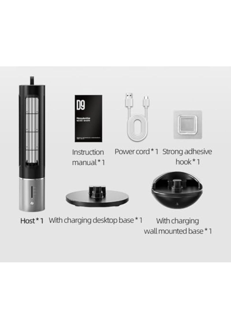 Small Electric Mosquito Killer, Flying Insect Trap, Electric Mosquito Killer, Mosquito Killer With Uv Lamp, 360° Electric Fly Trap, Safe And Non-Toxic, Intelligent Time Control, Tpye C Interface