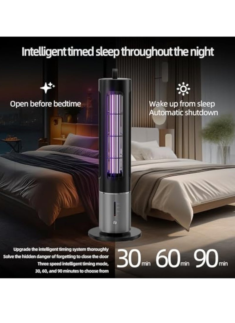Small Electric Mosquito Killer, Flying Insect Trap, Electric Mosquito Killer, Mosquito Killer With Uv Lamp, 360° Electric Fly Trap, Safe And Non-Toxic, Intelligent Time Control, Tpye C Interface