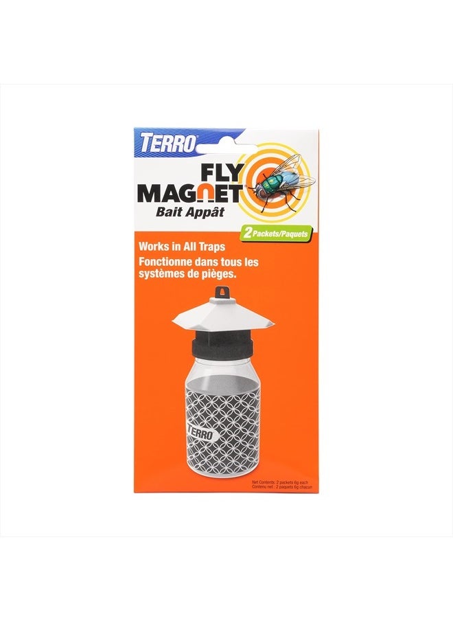 TERRO T382 Fly Magnet Replacement Bait - 2 Fly Magnet Trap Attractants