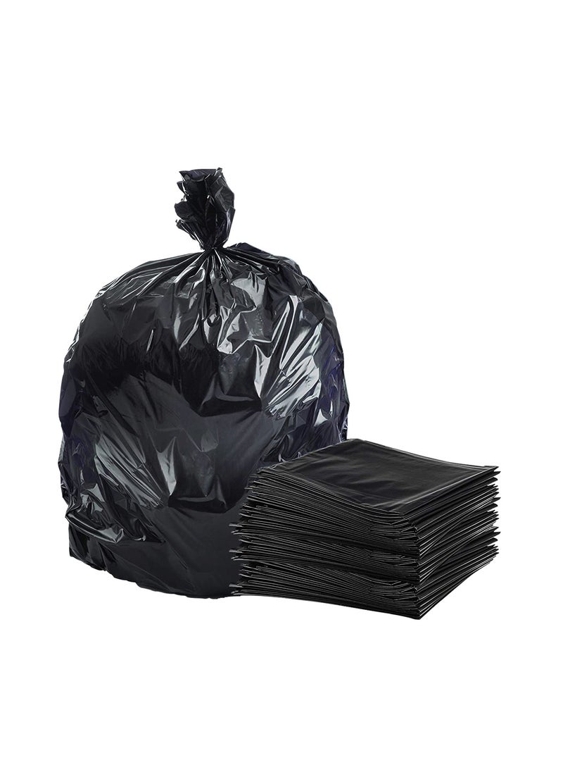 {Pack of 100 Bags} Hi-Care Garbage Bag Black 80x110cm 30 Micron Heavy Duty Oxo Biodegradable Plastic Bag Large Trash Bags Dustbin Bags Waste Bag Office Bag Strong And Durable Bin Bag Garbage Bag Large